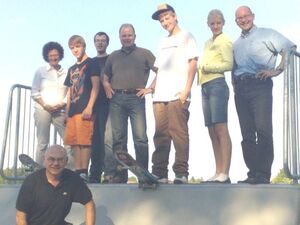 SPD Sommertour besucht Skater-Anlage im Laichle